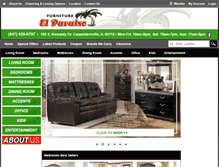 Tablet Screenshot of elparaisofurniture.com